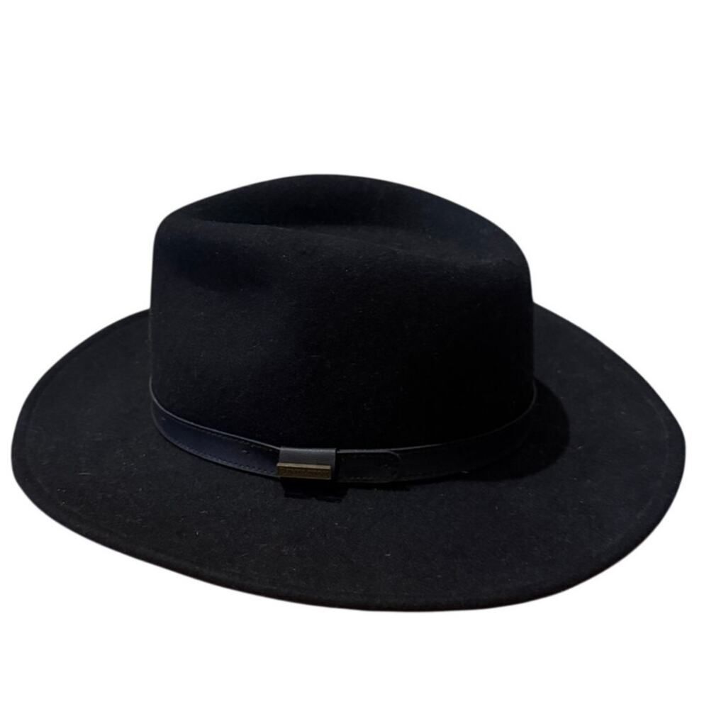 Pendleton Black Wool Fedora Hat Sz. M